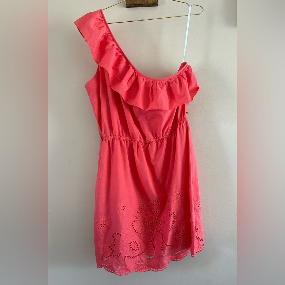 NWT B Smart One Shoulder Coral Dress size 16 (but will fit a 12)